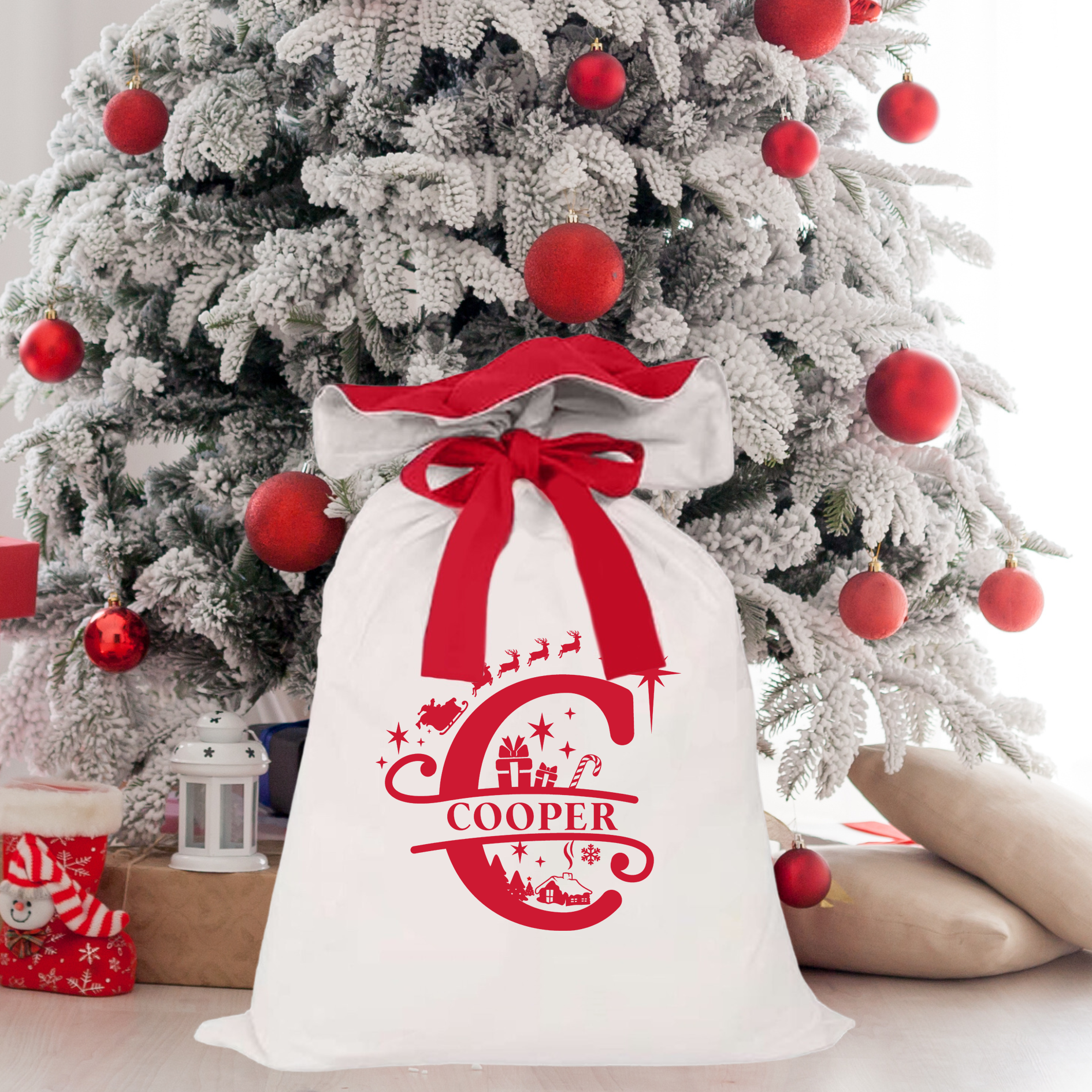Monogrammed santa sack best sale